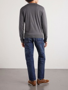 TOM FORD - Slim-Fit Cashmere, Wool and Silk-Blend Sweatshirt - Gray