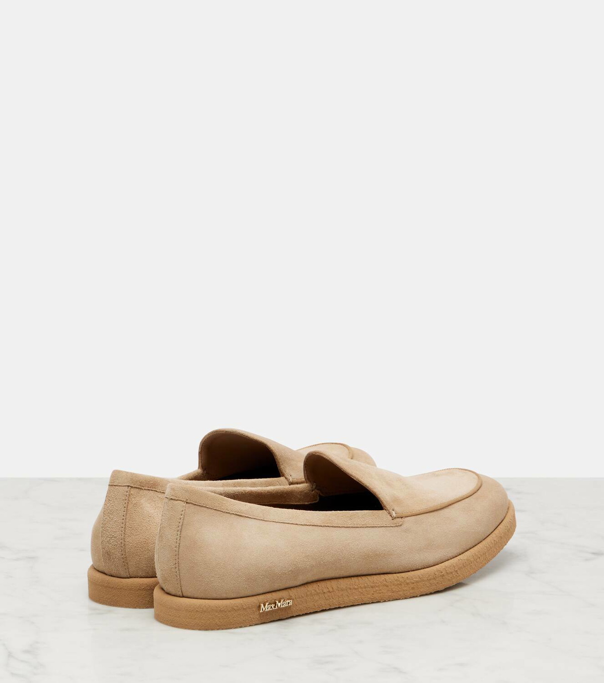 Max Mara Softymoc suede loafers