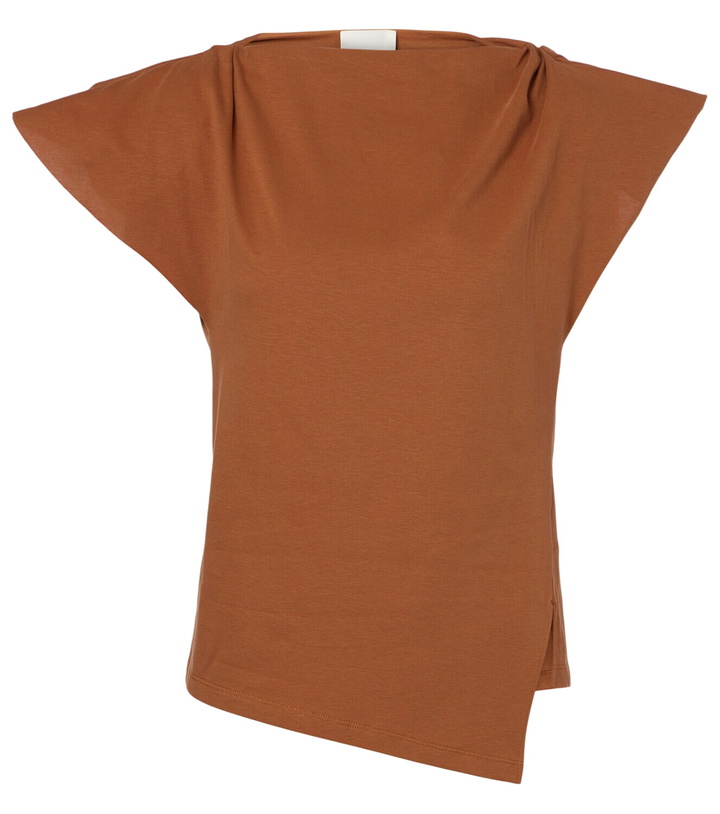 Photo: Isabel Marant Sebani asymmetric cotton T-shirt