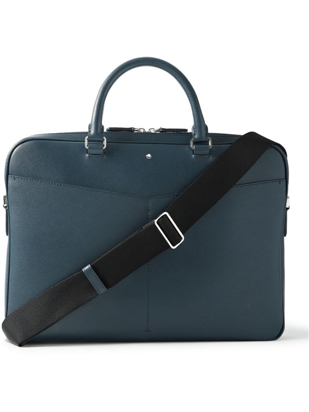 Photo: MONTBLANC - Sartorial Ultra-Slim Cross-Grain Leather Briefcase