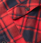 Nudie Jeans - Sten Checked Cotton-Flannel Shirt - Red