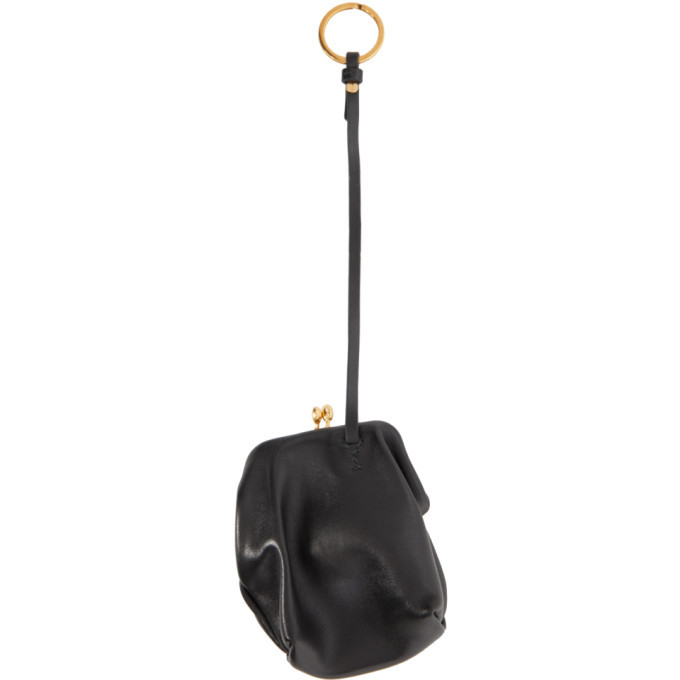 Jil Sander Black Small Goji Coin Pouch Jil Sander