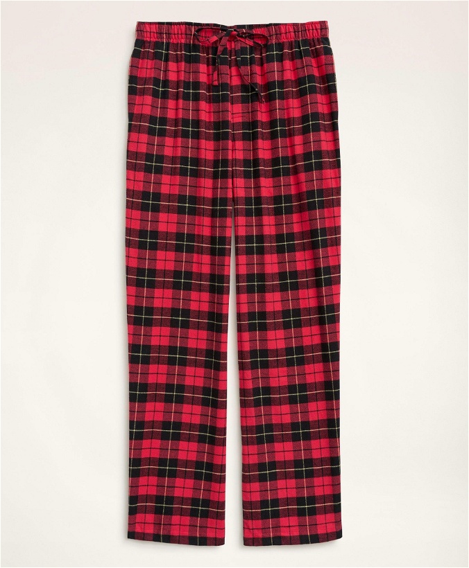 Photo: Brooks Brothers Men's Cotton Flannel Tartan Lounge Pants | Red