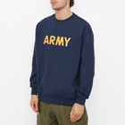 Uniform Bridge Men's Army Crew Sweat in Navy