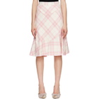 Vivienne Westwood Pink & Off-White Adder Midi Skirt