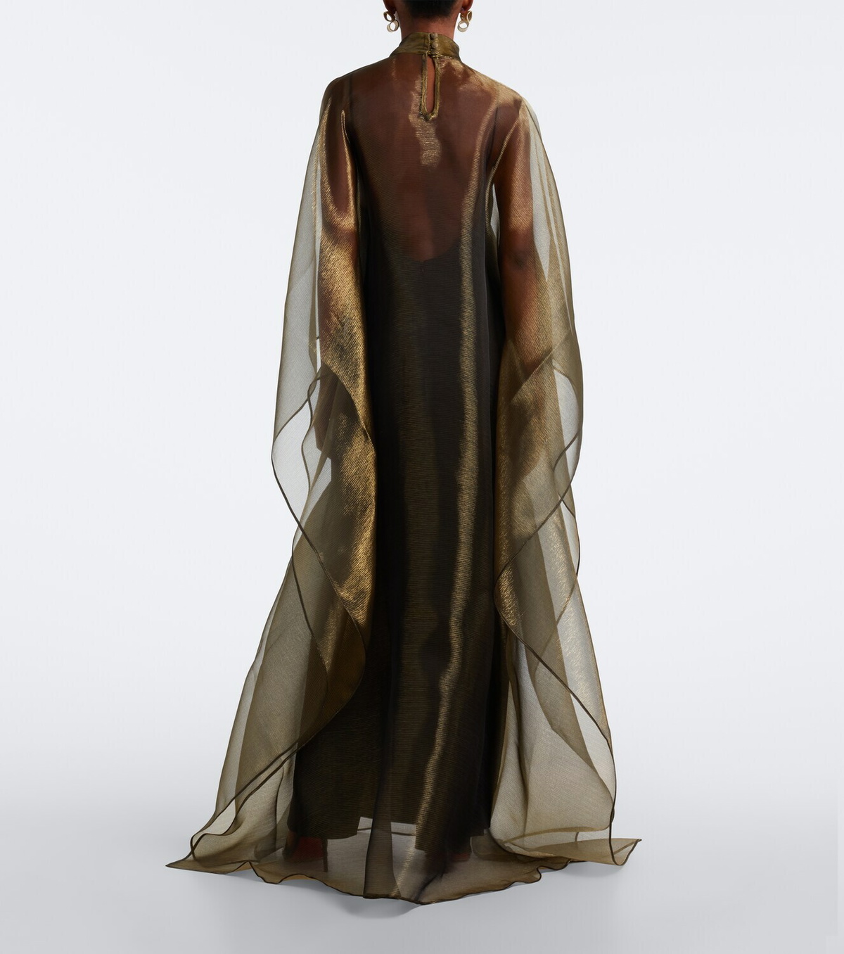 Taller Marmo Sphinx draped organza kaftan