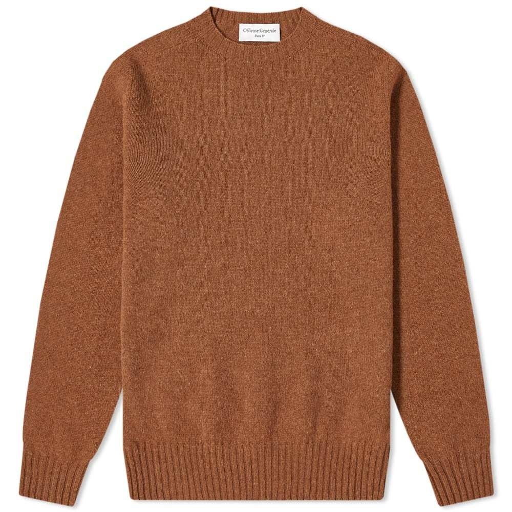 Photo: Officine Generale Seamless Brushed Crew Knit