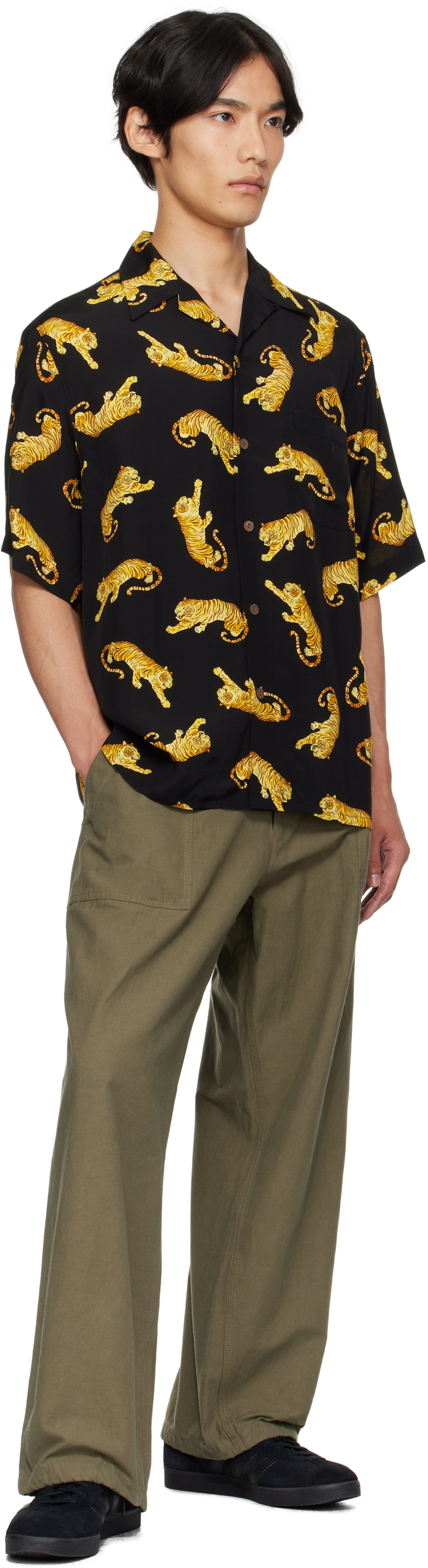 WACKO MARIA Black Tim Lehi Shirt