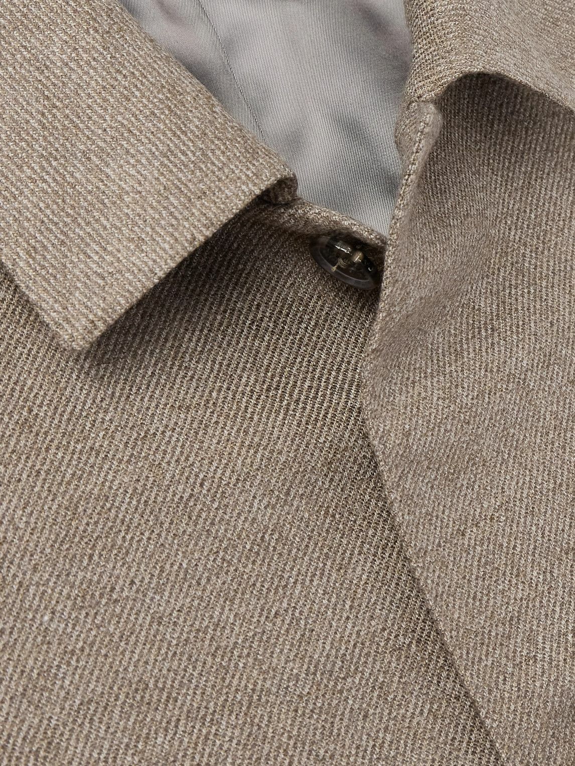 Caruso - Brushed-Wool Overshirt - Brown