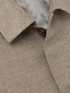 Caruso - Brushed-Wool Overshirt - Brown