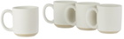 Lineage Ceramics White Big Mug, 4 pcs