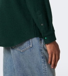 God's True Cashmere Cashmere shirt with malachite