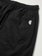 Folk - Straight-Leg Pleated Stretch Cotton-Ripstop Trousers - Black