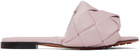 Bottega Veneta Pink Lido Flat Sandals