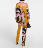 Louisa Ballou Classic printed silk shirt