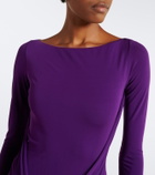 Alex Perry Gathered jersey gown