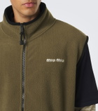 Miu Miu Fleece zip-up vest