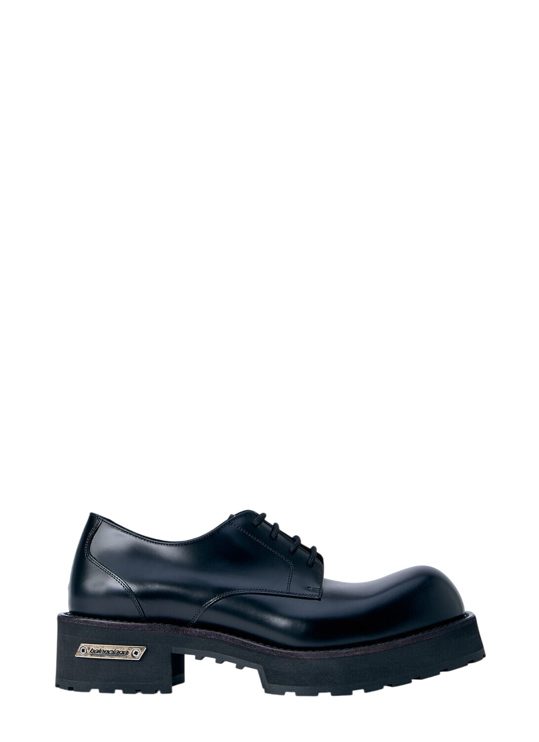 BALENCIAGA - Sergent Leather Derby Lace-up Shoes Balenciaga