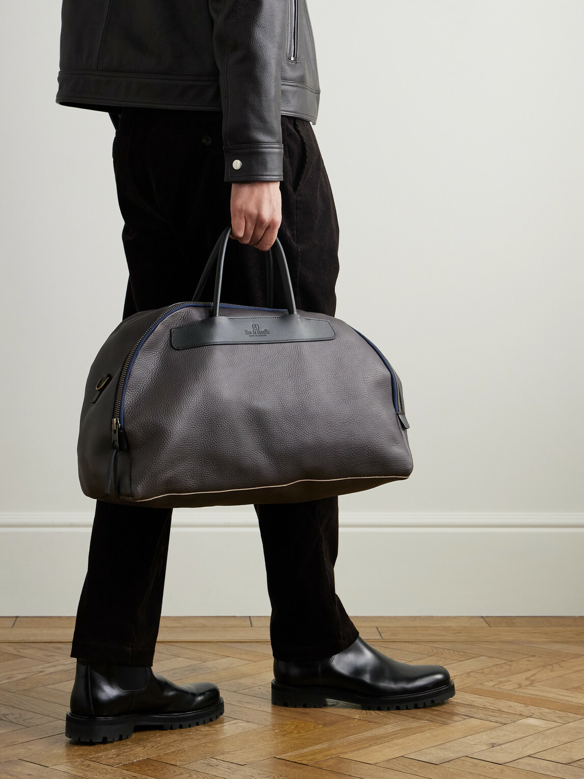 Bleu de Chauffe - Bowling Full-Grain Leather Weekend Bag