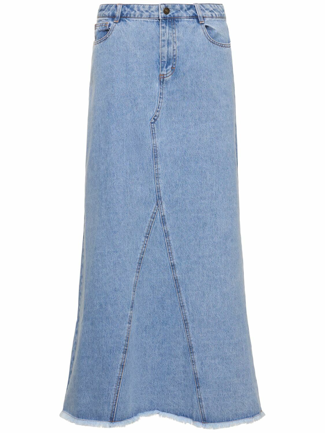 DESIGNERS REMIX Miles Patchwork Denim Maxi Skirt