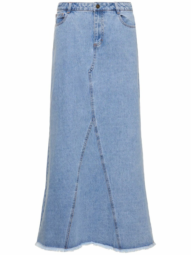Photo: DESIGNERS REMIX Miles Patchwork Denim Maxi Skirt