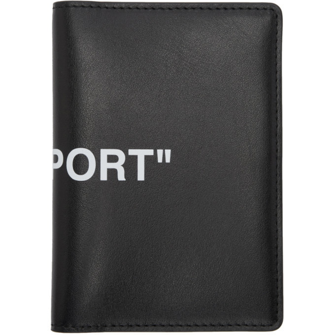 Photo: Off-White Black Quote Passport Holder