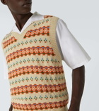 Bode Fauna alpaca jacquard sweater vest