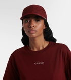 Gucci GG leather baseball cap