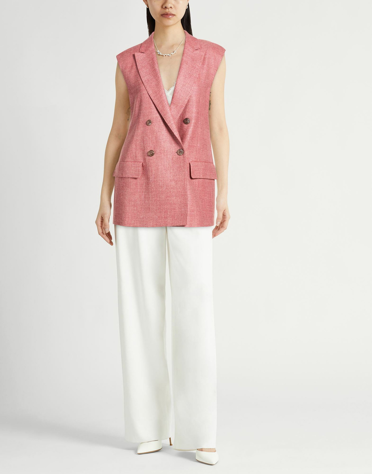 Agnona Womens Blazer Coral