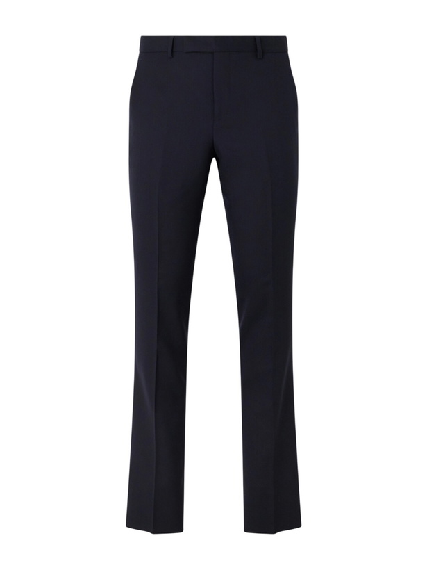 Photo: Paul Smith - Straight-Leg Pleated Wool Suit Trousers - Blue