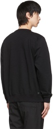 SOPHNET. Black Cotton Sweatshirt