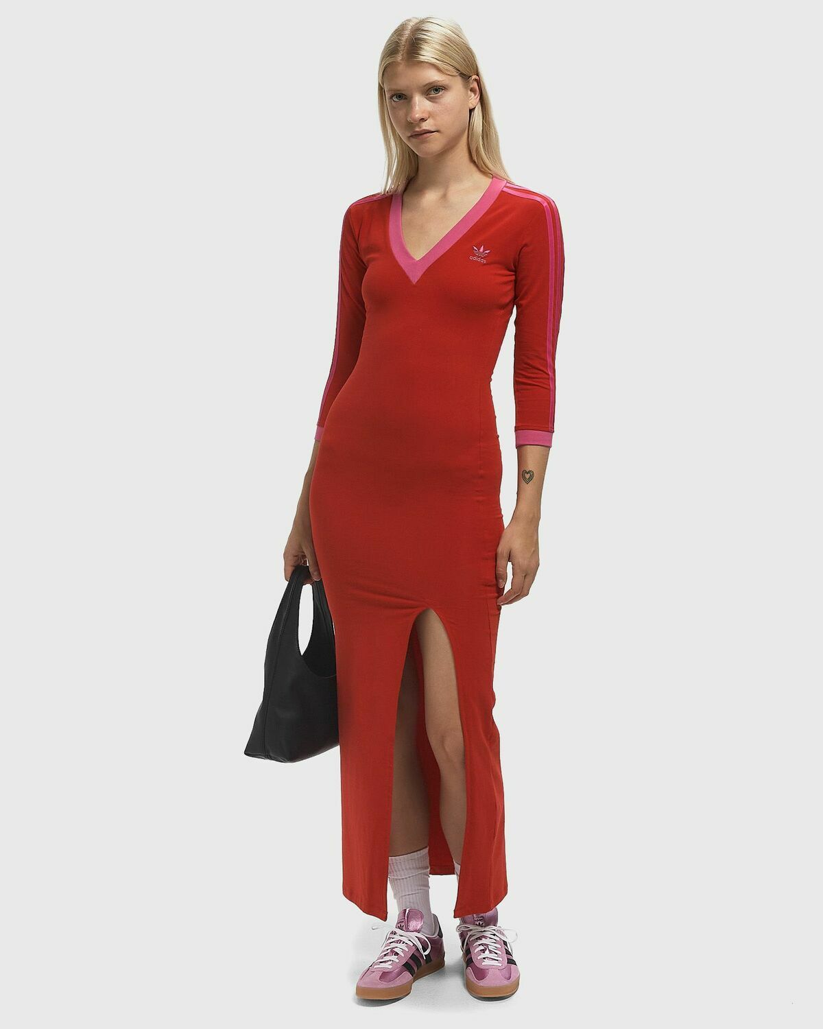 Adidas MAXI DRESS V Red Women