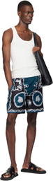 Versace Black 'La Medusa' Leather Tote