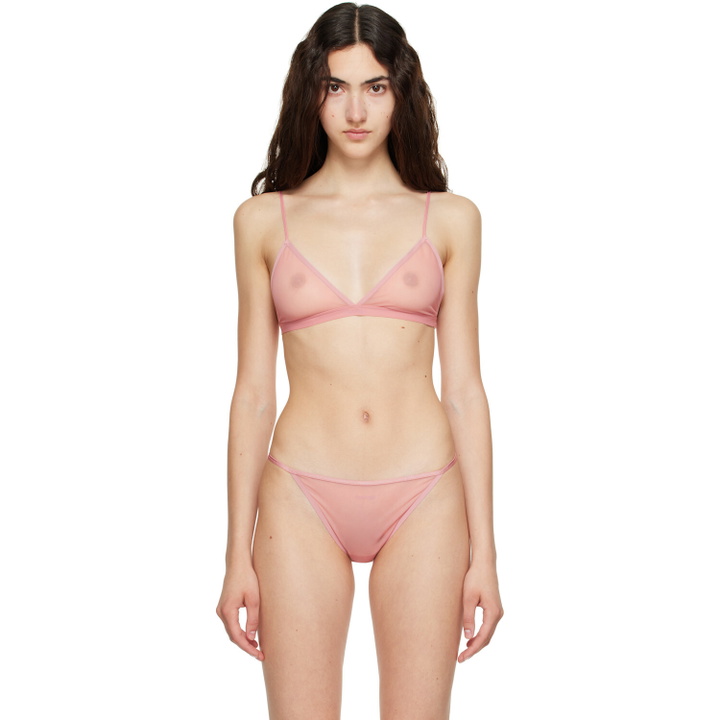 Photo: Calvin Klein Collection Pink Ruby Triangle Bralette