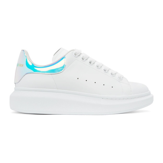 Photo: Alexander McQueen White Holographic Oversized Sneakers