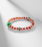 Ileana Makri 18kt gold beaded bracelet with gemstones