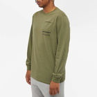 Maharishi Men's MILTYPE Embroidery Long Sleeve Pocket T-Shirt in Olive