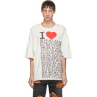 Doublet White I Love Compressed Earth T-Shirt