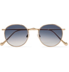 Moscot - Zev Round-Frame Gold-Tone Titanium Sunglasses - Men - Gold