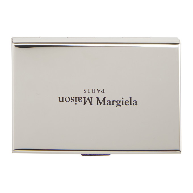 Photo: Maison Margiela Silver Polished Logo Card Holder
