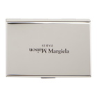 Maison Margiela Silver Polished Logo Card Holder