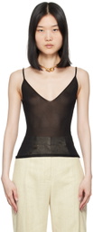 JACQUEMUS Black La Casa 'La maille Spallina' Tank Top