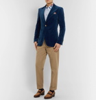 Gucci - Blue Slim-Fit Cotton-Blend Velvet Blazer - Men - Blue