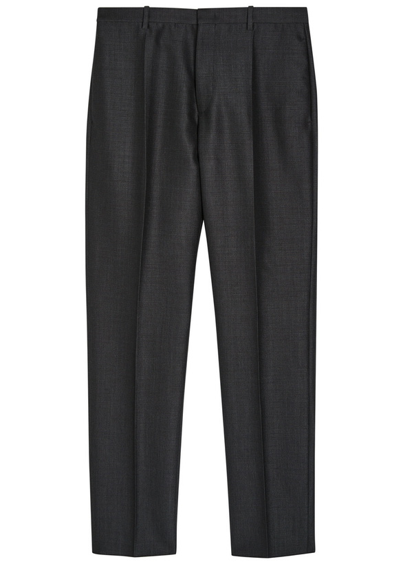 Photo: Jil Sander Tapered-leg Wool-blend Trousers Dark Grey