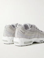 Nike - Air Max 95 Panelled Nubuck, Suede, Mesh and Canvas Sneakers - Gray