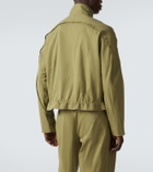 Kiko Kostadinov Egreta stiped cotton-blend jacket