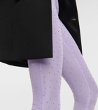 Alex Perry Crystal-embellished jersey tights