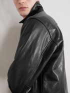 Neighborhood - Leather Sports Jacket - Black
