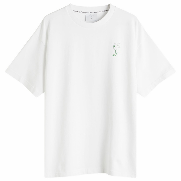 Photo: Percival Men's Cicchetti Oversized T-Shirt in Ecru White