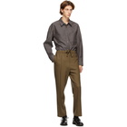 Solid Homme Brown Wide Trousers